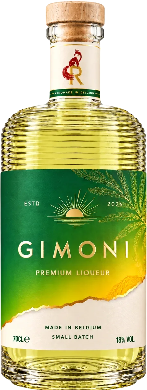 Bouteille Gimoni — spiritueux à base de vodka citron vert & gingembre