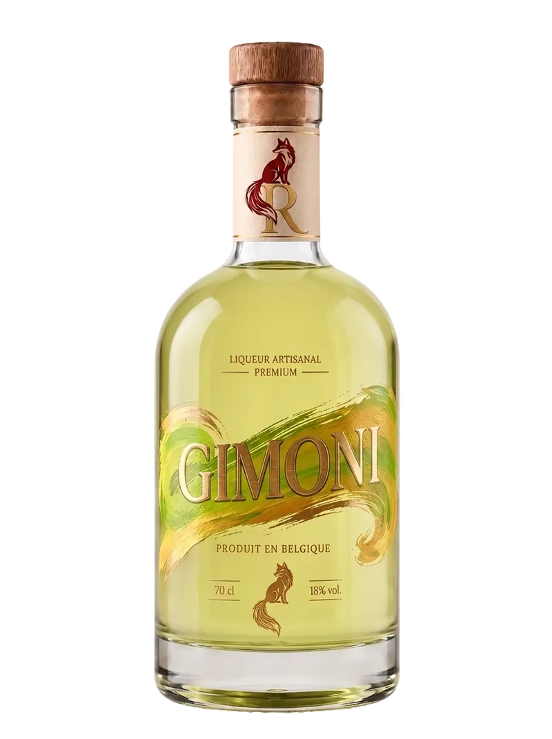 Bouteille Gimoni — spiritueux à base de vodka citron vert & gingembre
