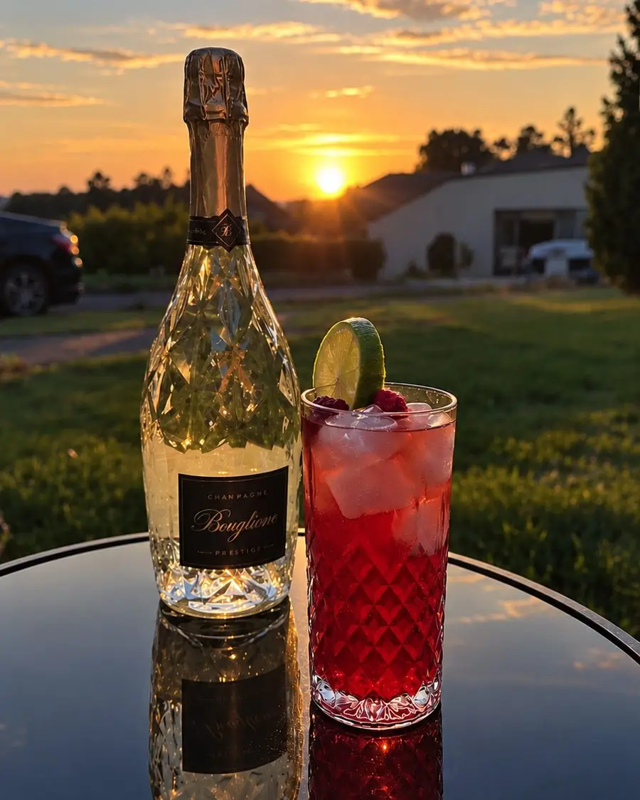 Cocktail préparé avec Rubini et Gimoni