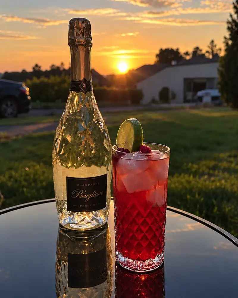 Cocktail préparé avec Rubini et Gimoni