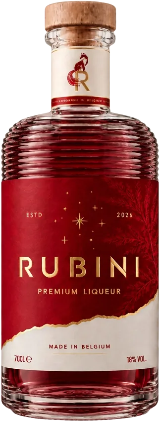 Bouteille Rubini — spiritueux à base de vodka fraise & framboise